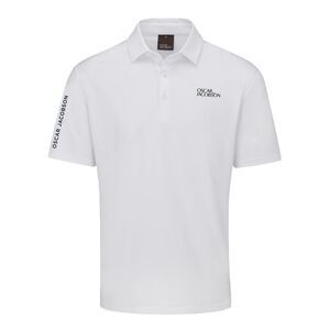 Oscar Jacobson Mens Bullock Tour Polo Shirt / White